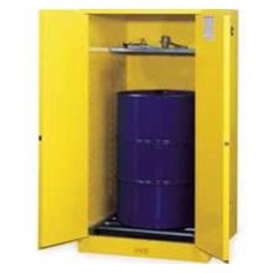 Justrite 896200 55G Flammable Cabinet Manual Doors Yellow VDRM