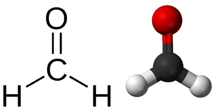 Fig 1A – Formaldehyde molecule