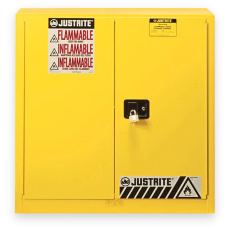 Justrite 30 Gallon, Manual Close, 35H Flammable Cabinet, Sure-Grip® EX - 893300 New from Rankin