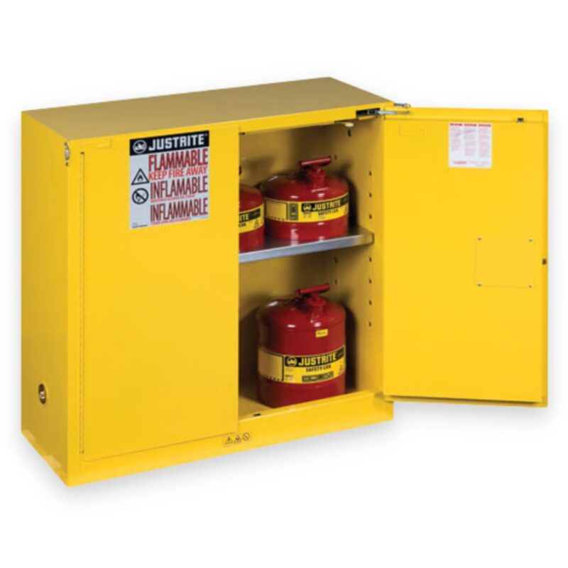 Justrite 30 Gallon, Self Close, Flammable Cabinet, Sure-Grip® EX - 893020 New from Rankin