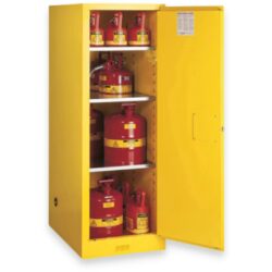 Justrite 895400 54 Gallon, 3 Shelves, 1 Door, Manual Close, Flammable Cabinet, Sure-Grip® EX Deep Slimline, Yellow - 895400 New from Rankin