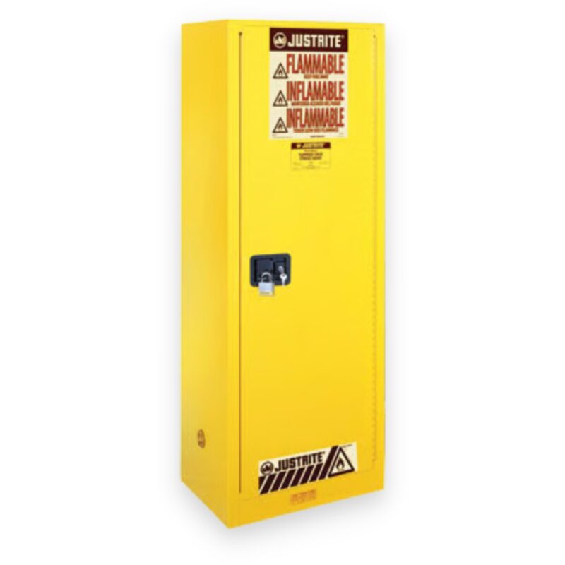 Justrite 54 Gallon, Self Close, Flammable Cabinet, Sure-Grip® EX Deep Slimline - 895420 New from Rankin